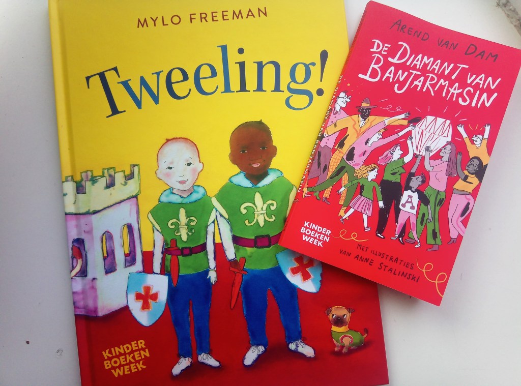 Двете книги, специално издадени за Седмицата на детската книга в Нидерландия.