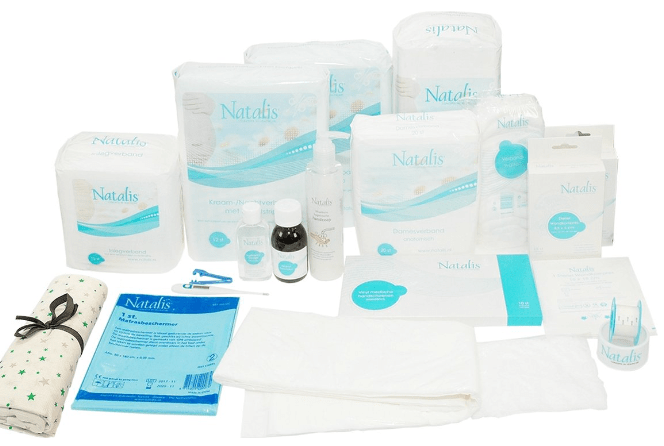 Всяка бременна в Нидерландия има вкъщи родилен пакет, наричан на нидерландски език kraampakket. uitgebreid